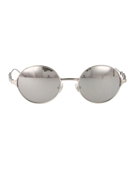 DIESEL Gray Metal Sunglasses