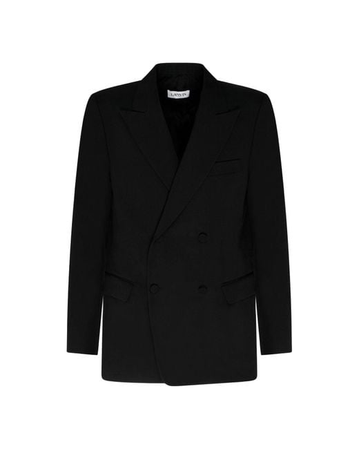 Lanvin Black Wool Jackets for men