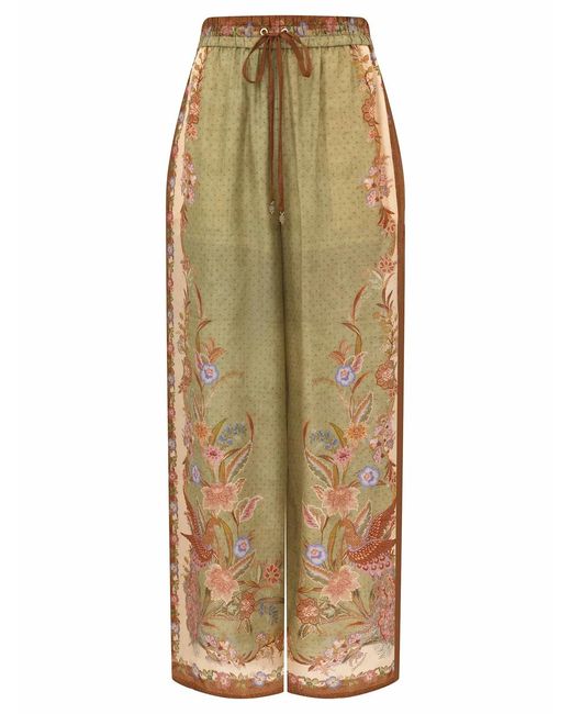Zimmermann Natural Indra Relaxed Pants