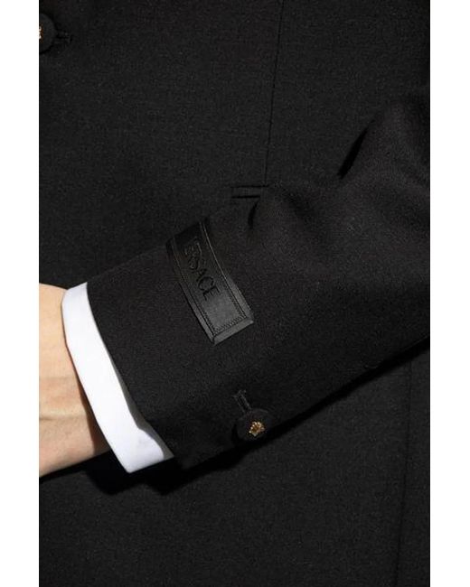Versace Black Evening Jacket With Duchesse Details for men
