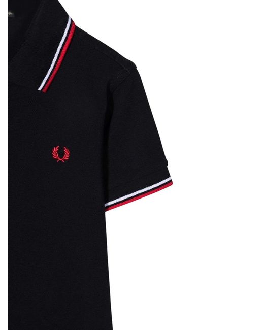 Fred Perry Black Twin Tipped Shirt