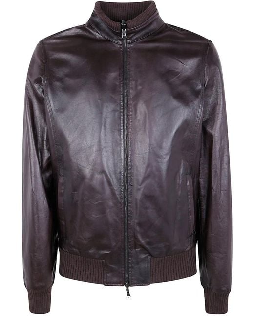 Barba Napoli Gray "Fox Reversible" Jacket for men