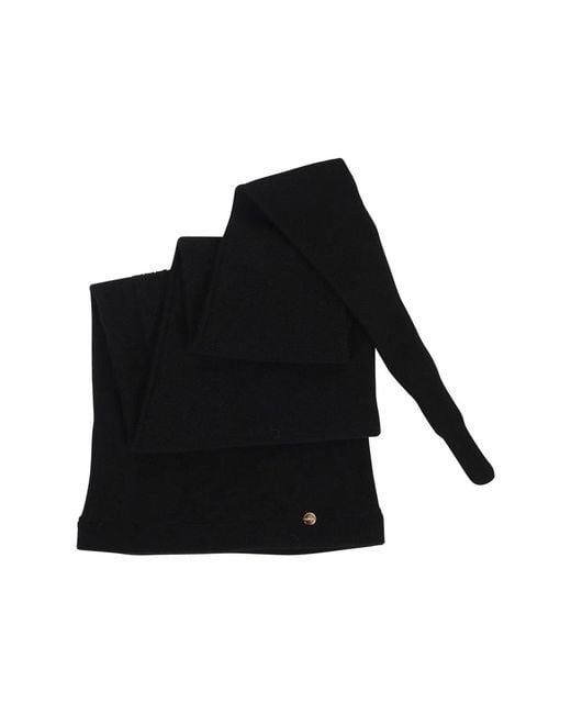 Flapper Black Atena Hat And Scarf