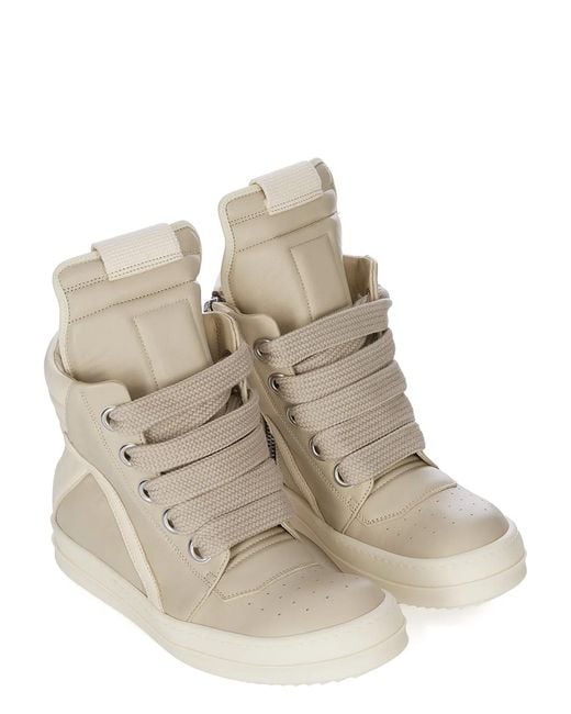 Rick Owens Natural Jumbolace Sneaks