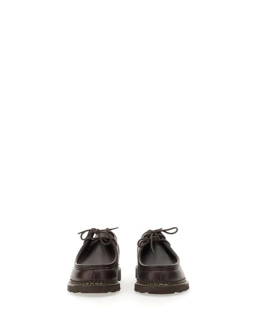 Paraboot White Michael Smooth Leather Derbies for men