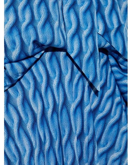 Balenciaga Blue Printed Dress