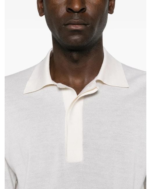 Lisa Yang White Carter Polo Shirt for men