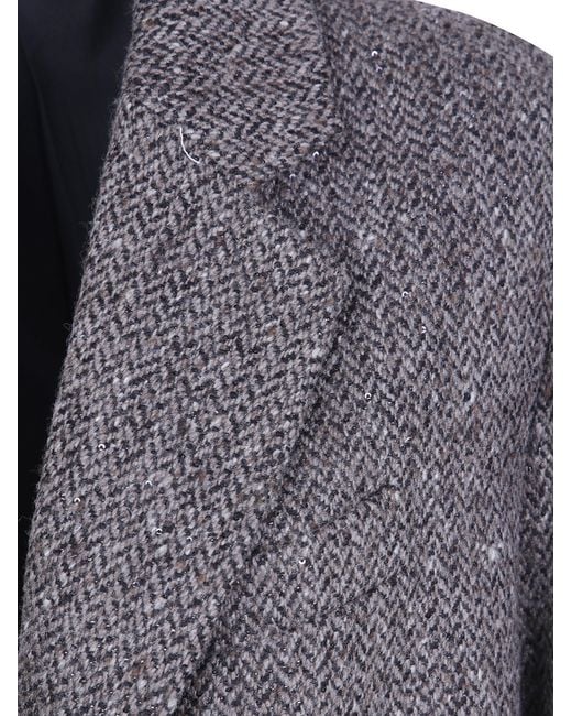 Brunello Cucinelli Gray Suittype Jacket