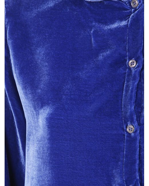 Whyci Blue Flared Shirt