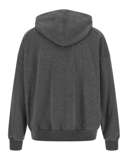 Brunello Cucinelli Gray 'Shiny Trims' Hoodie