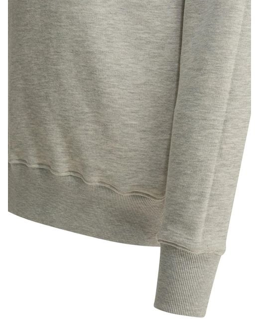 Autry Gray Cotton Polyester Sweatshirt for men