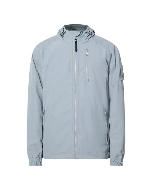 Moose Knuckles Blue Charlesbourg Hooded Jacket for men