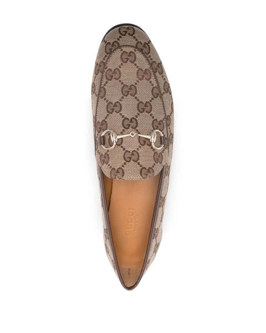 Gucci Gray Jordan Gg Motif Loafers