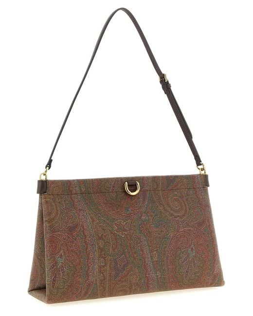 Etro Brown 'Talk' Mini Clutch