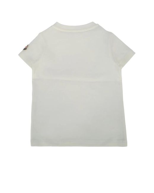 Moncler White Jr Ss T-Shirt