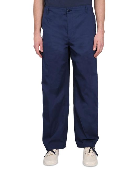 KENZO Blue Cargo Pants for men