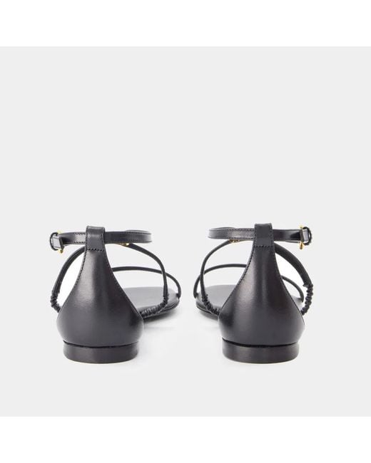 McQueen Black Harness Sandals