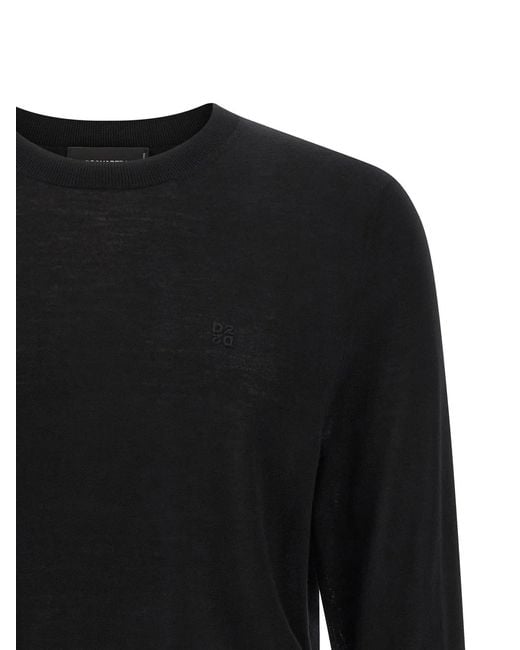 DSquared² Black ² Wool Cardigan for men