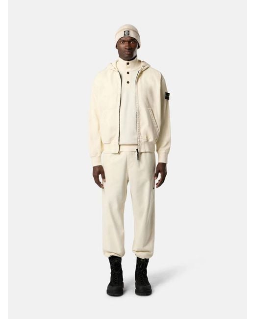 Stone Island Natural Hoodie Sweater for men