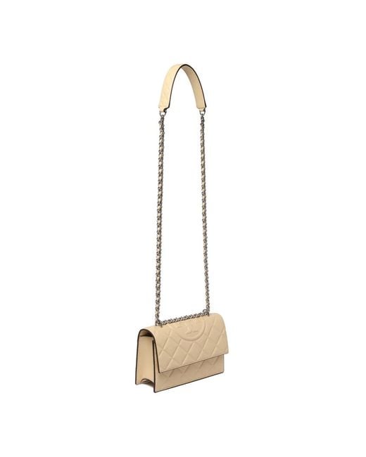 Tory Burch Natural Goat Leather Shoulder Bags