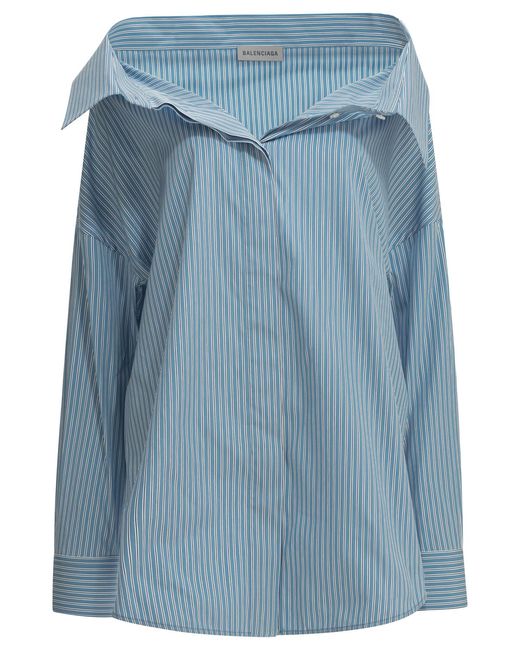 Balenciaga Blue "Stola" Casual Shirt