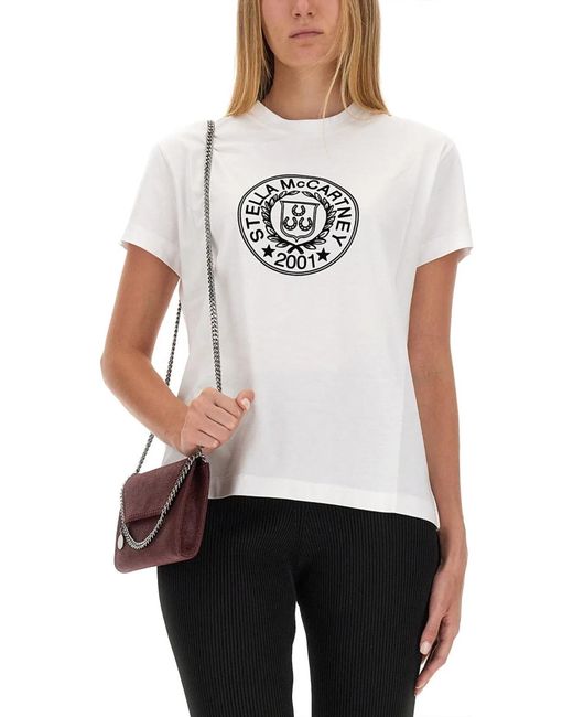 Stella McCartney White T Shirt With Logo