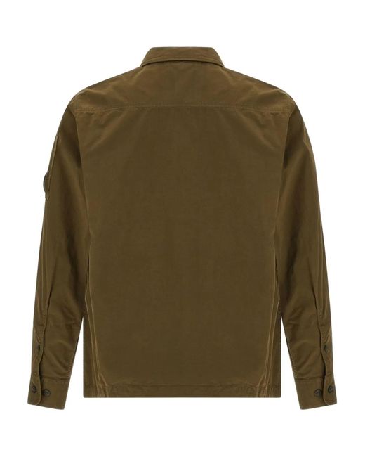 C P Company Green C.P.Company Organic Cotton Overshirt for men