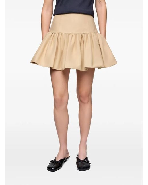 Ganni Natural Cotton Skirt