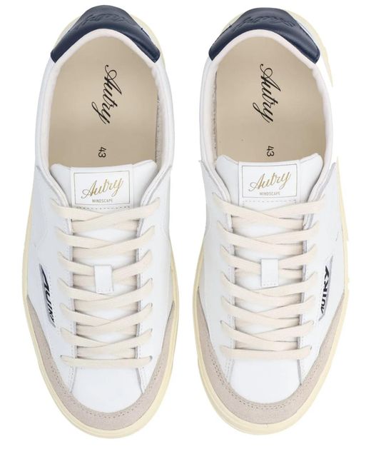 Autry White Sneaker "Windscape Low" for men