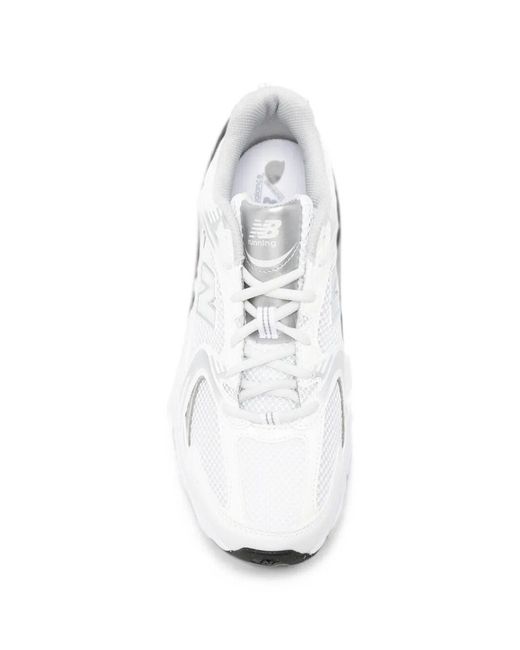 New Balance White "Vtz" Textile & Other Fibers Sneakers