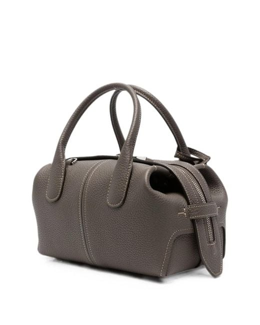 Tod's Gray Di Bag Mini Leather Handbag