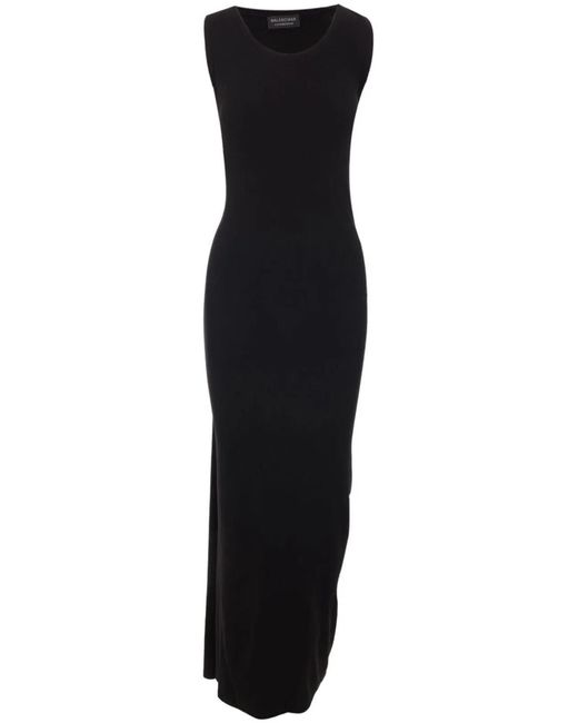 Balenciaga Black Stretch Viscose Dress