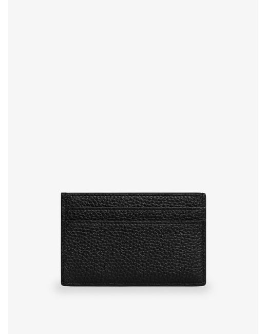 Céline Black Leather Card Holder for men