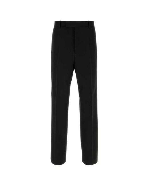 Jil Sander Black Flat Front Pant for men