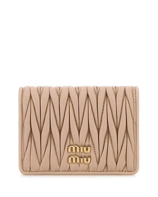 Miu Miu Natural Compact Wallet