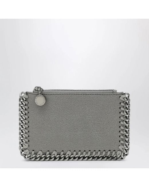 Stella McCartney Gray Light Falabella Card Holder