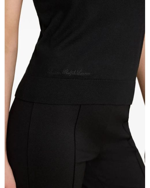 Ralph Lauren Black Sweater Short Sleeves Pullover