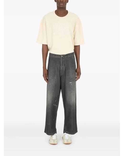 Maison Margiela Gray Wide Leg Jeans for men