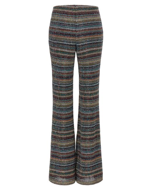 Missoni Gray Weaved Greek Pattern Pants