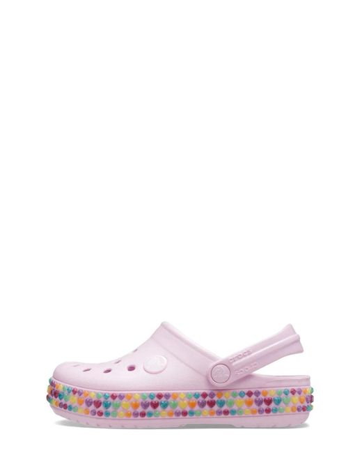 CROCSTM Pink Crocband Gem Band Clog