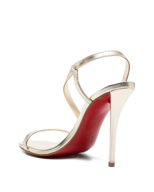 Christian Louboutin White Rosa Z Leather Sandals