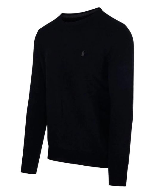 Ralph Lauren Blue Wool Crewneck Sweater for men