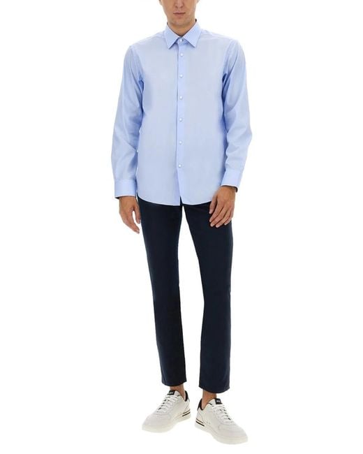 Boss Blue Twill Pants for men