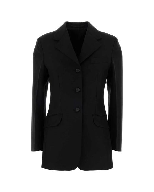 Jil Sander Black Wool Blend Blazer