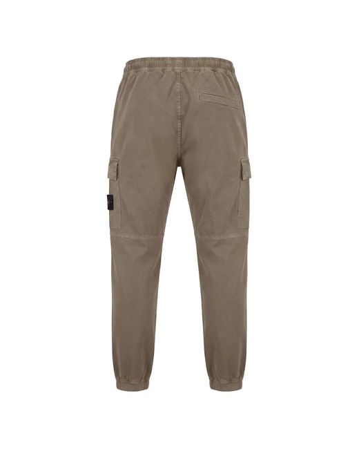 Stone Island Gray Organic Cotton Joggers for men