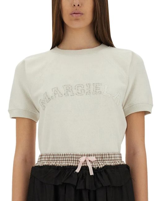 Maison Margiela Gray Short-Sleeved Sweatshirt