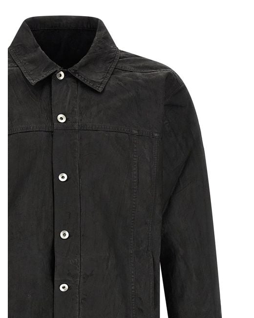 Rick Owens Black 'Jumbo Worker' Jacket for men
