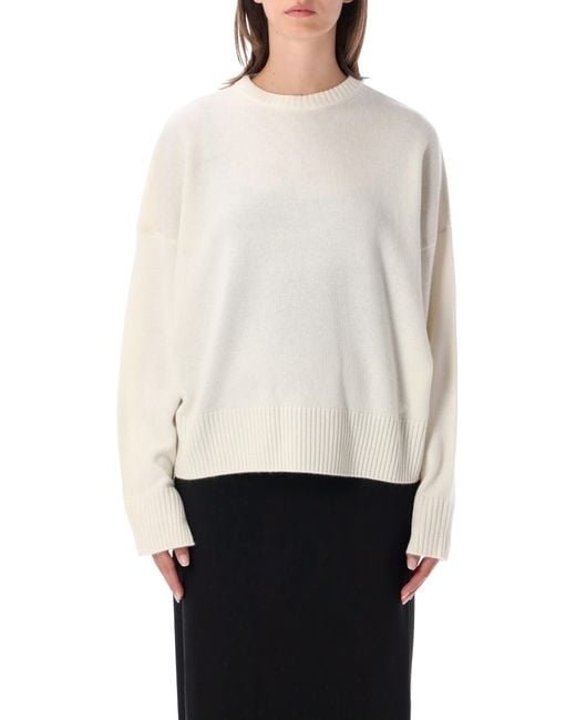 Loulou de Saison White Anton Cashmere Sweater