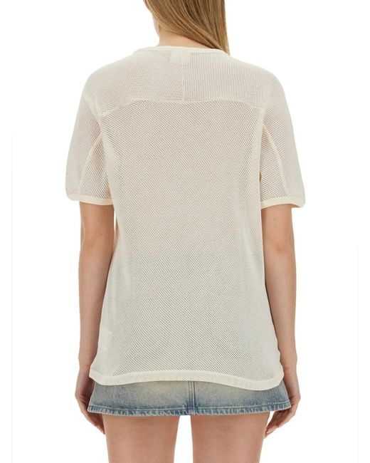 Courreges White Courregès T Shirt With Logo