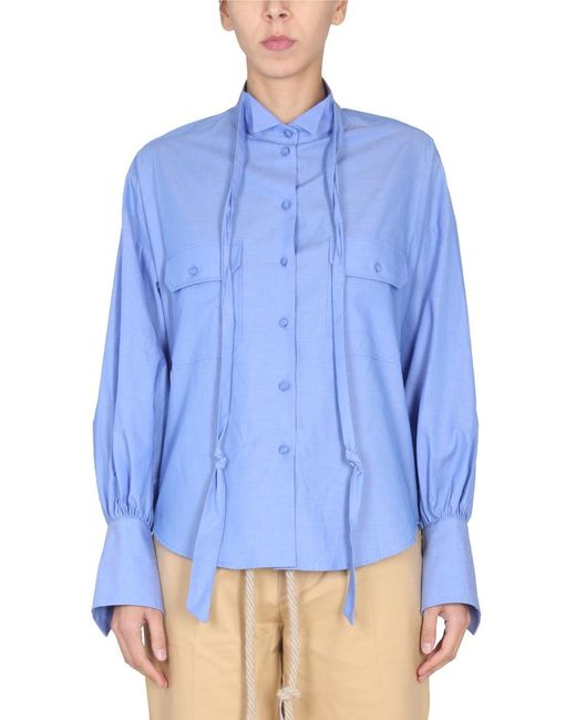 Tシャツ・カットソー JEJIA FW22 POPLIN SHIRT (BIRKIN_VARBLIGHBLUE) Jejia Poplin Shirt in Blue | Lyst